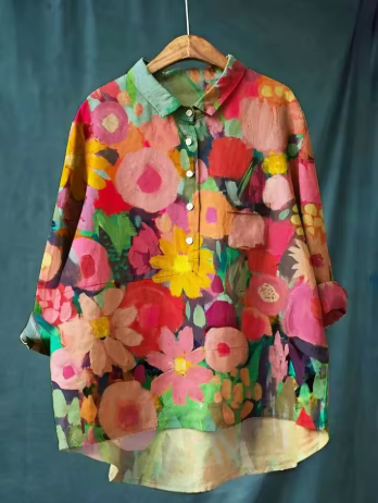 Sofía | Camisa elegante con estampado floral