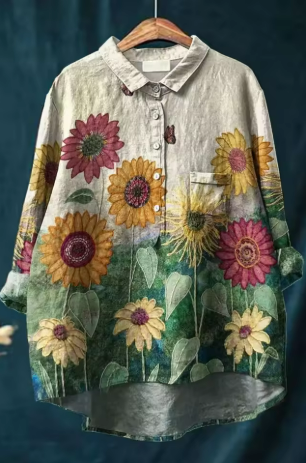 Sofía | Camisa elegante con estampado floral