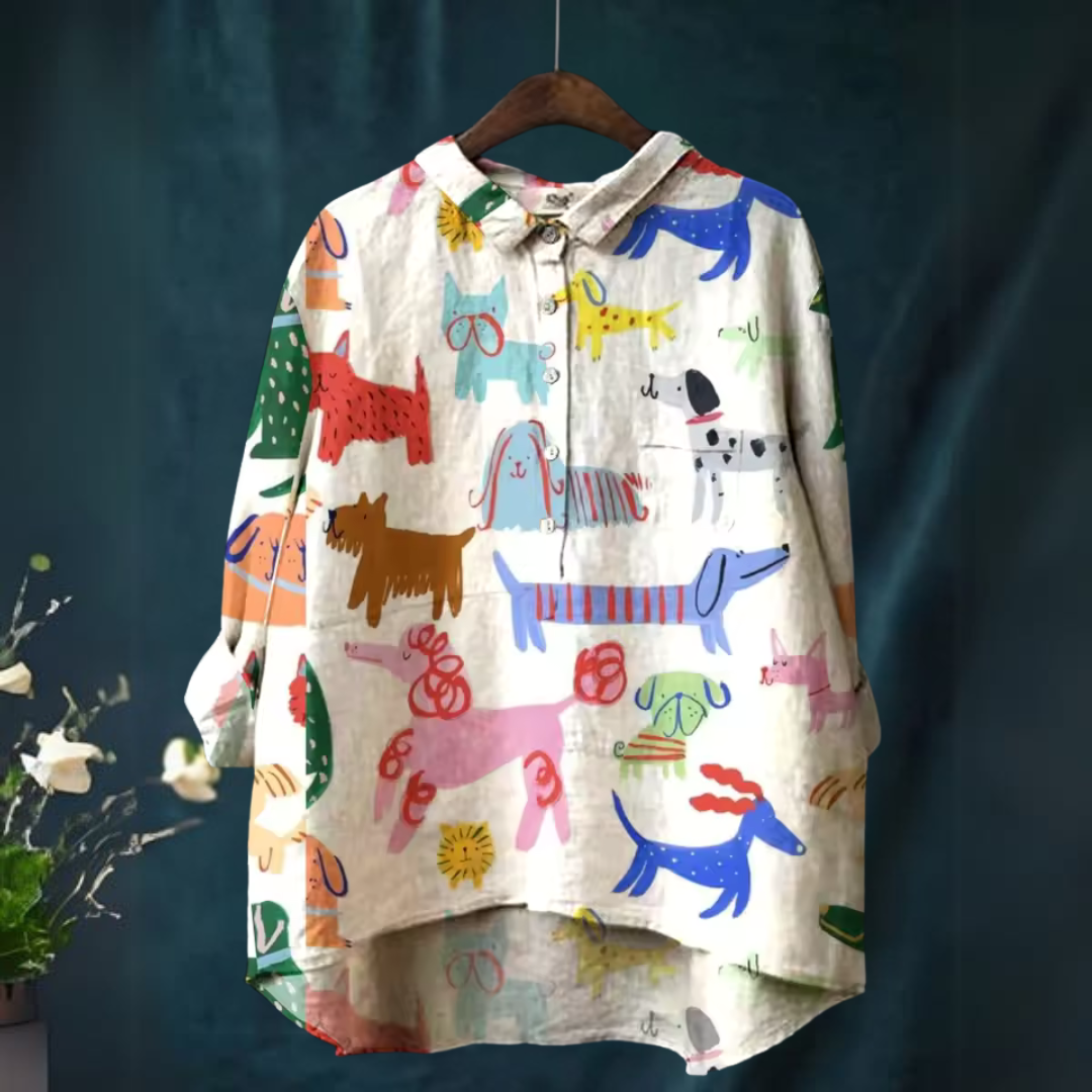 Sofía | Camisa estampada casual y elegante