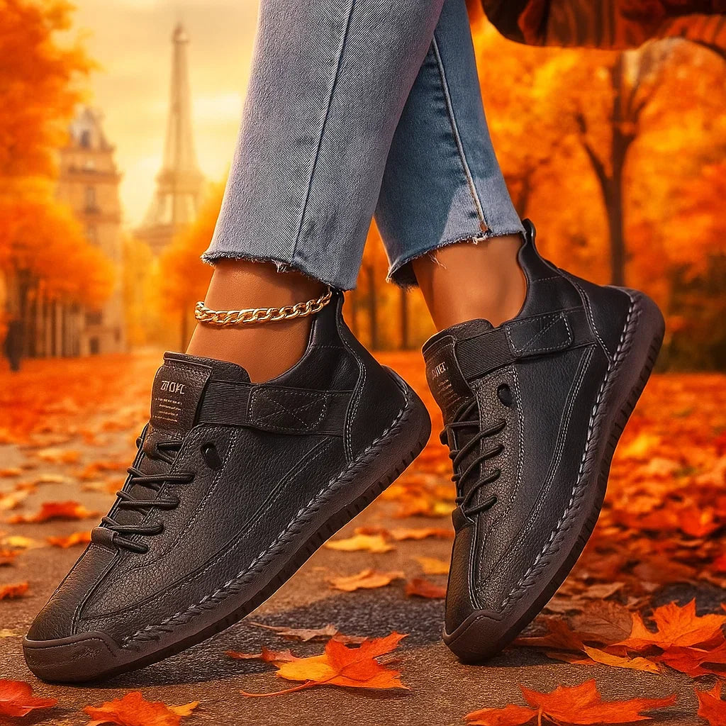 Mia | Zapatillas Ortopédicas de Confort Negras