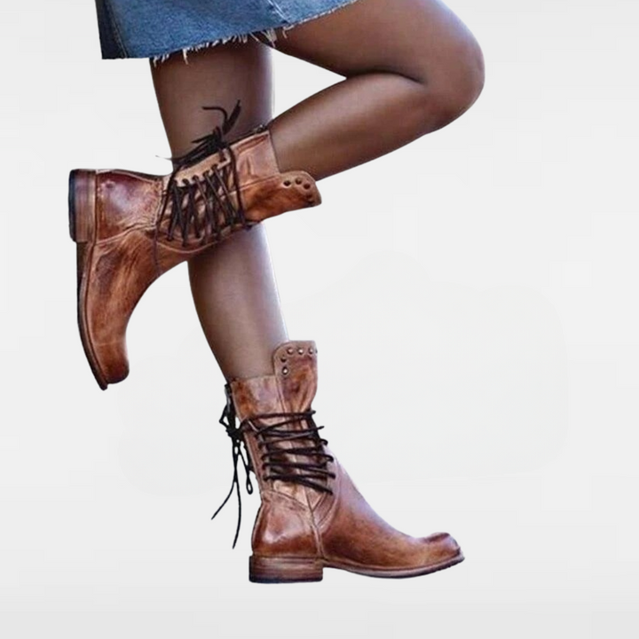 WYNONA | Botas de Cuero Vintage Rústico