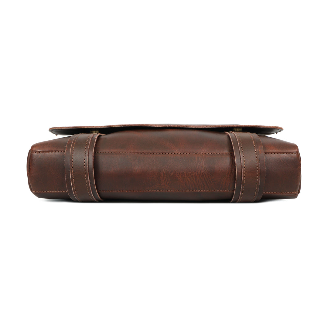 Bolsa mensajero Brice de cuero de búfalo para hombre