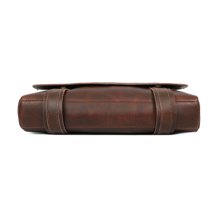 Bolsa mensajero Brice de cuero de búfalo para hombre