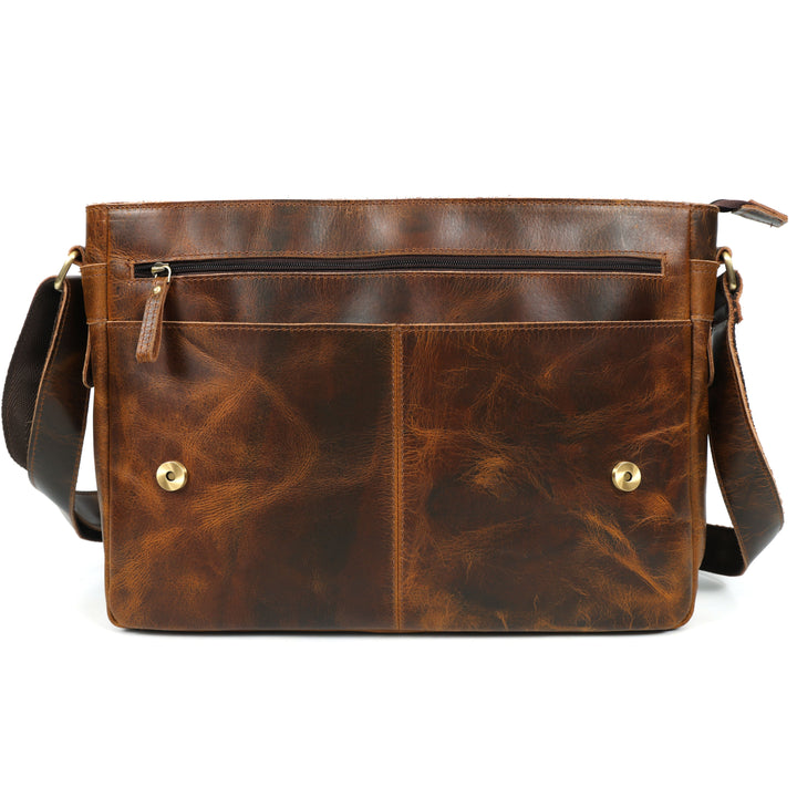 Bolsa mensajero Sawyer de cuero de búfalo para hombre
