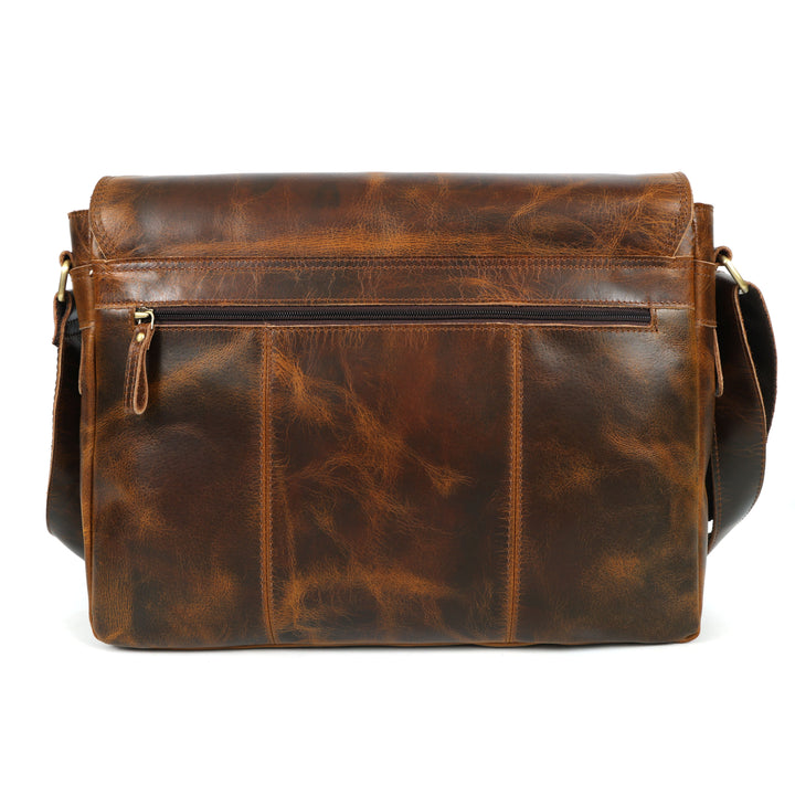 Bolsa mensajero Sawyer de cuero de búfalo para hombre