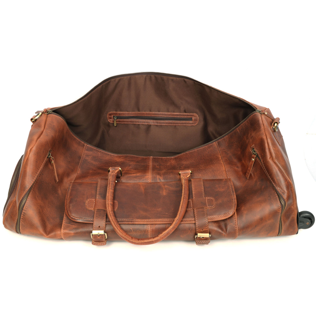 Bolsa de cuero Arden con ruedas