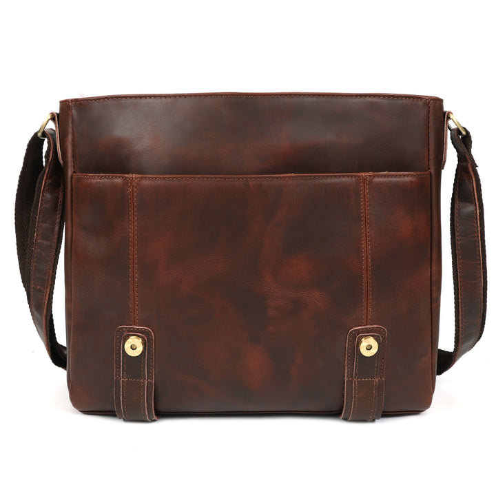 Bolsa mensajero Brice de cuero de búfalo para hombre