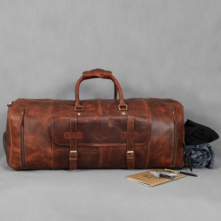 Bolsa de cuero Arden con ruedas