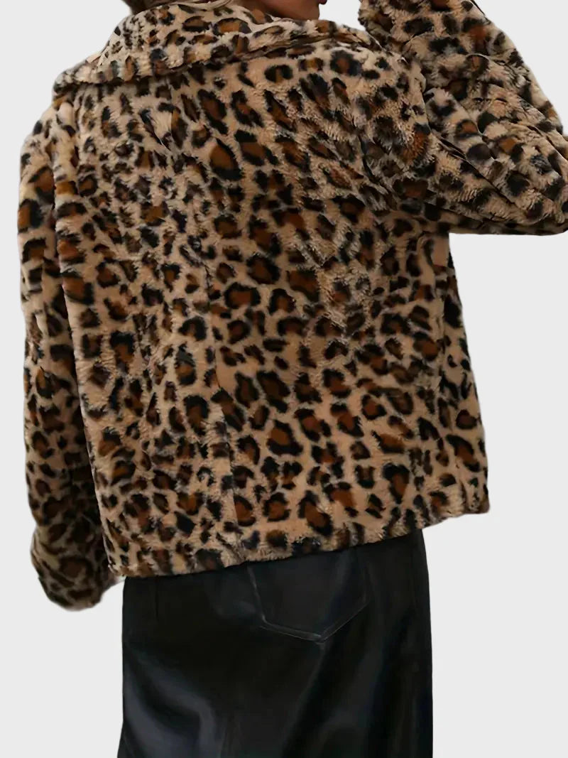 Nyla | Chaqueta Leopardo con Cuello