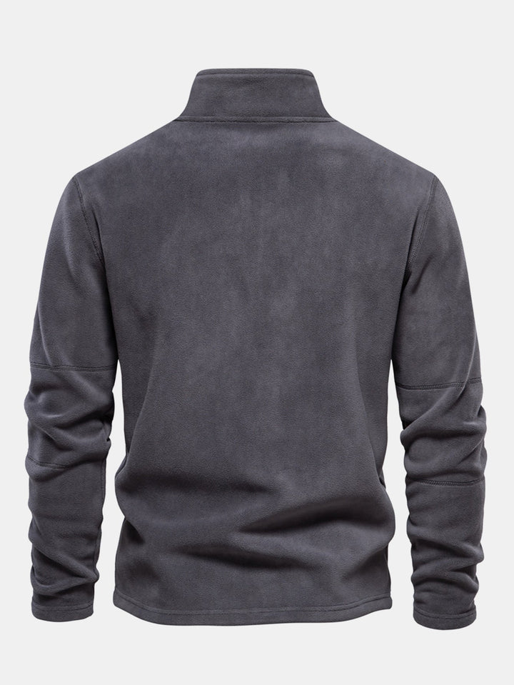 Sudadera Polar de Forro Polar con Cremallera de un Cuarto