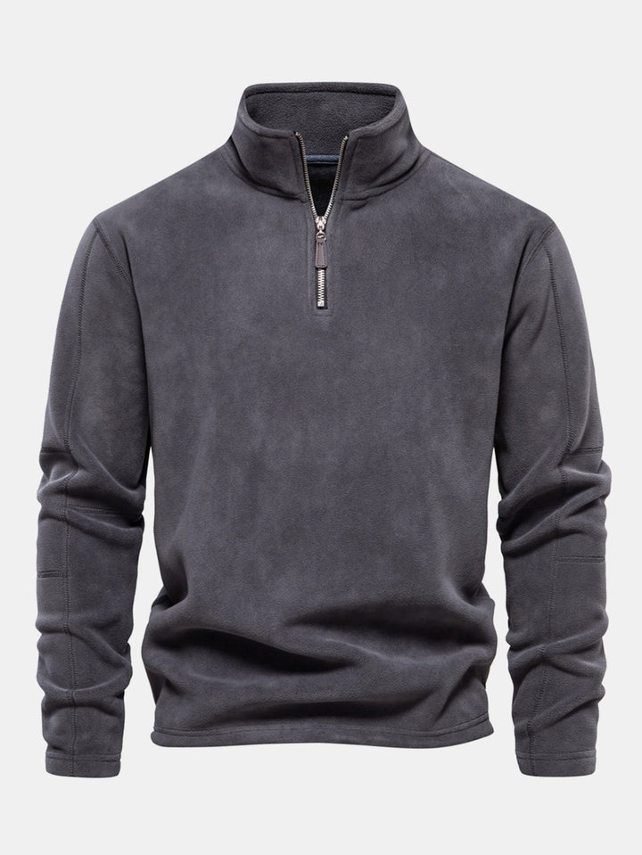 Sudadera Polar de Forro Polar con Cremallera de un Cuarto