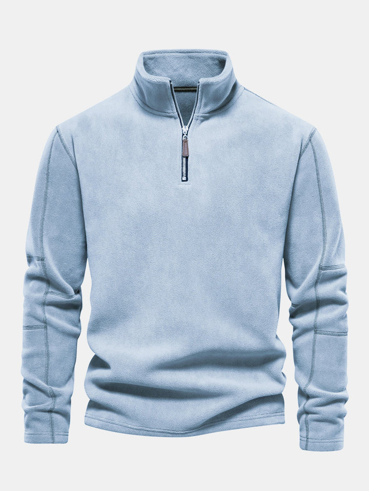 Sudadera Polar de Forro Polar con Cremallera de un Cuarto