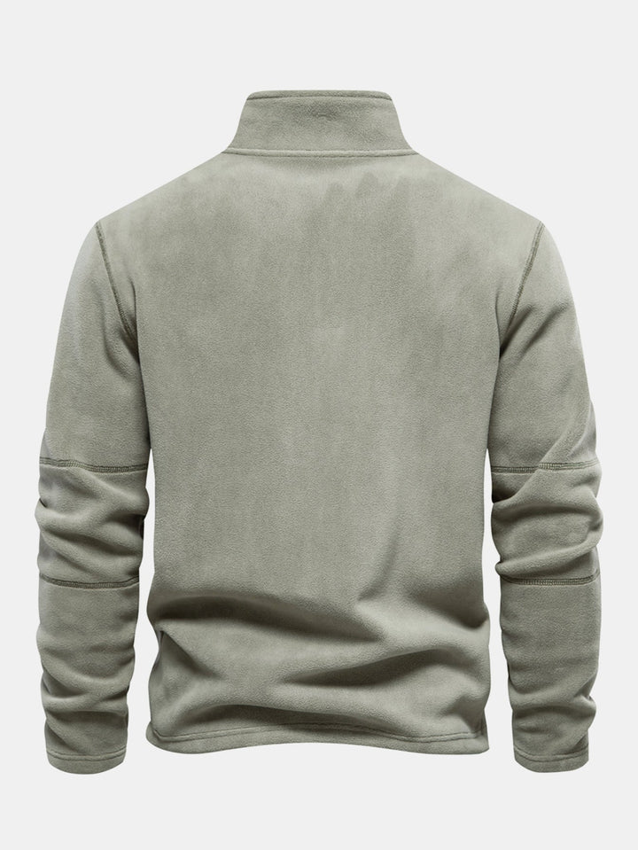 Sudadera Polar de Forro Polar con Cremallera de un Cuarto
