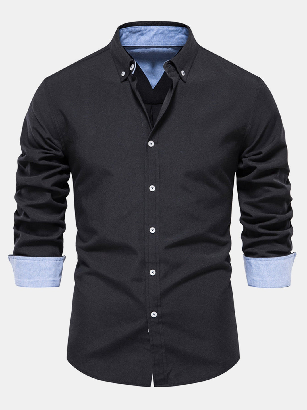 Chemise Oxford à manches longues avec boutons