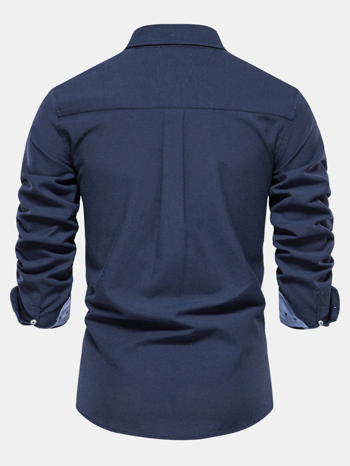 Chemise Oxford à manches longues avec boutons