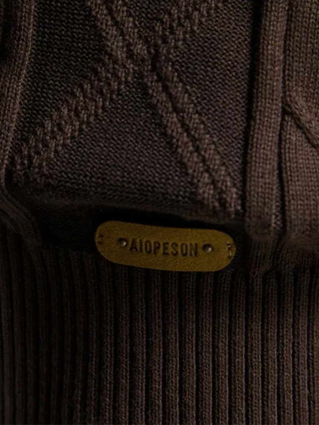 Cárdigan de Punto Jacquard Geométrico con Cuello Chal