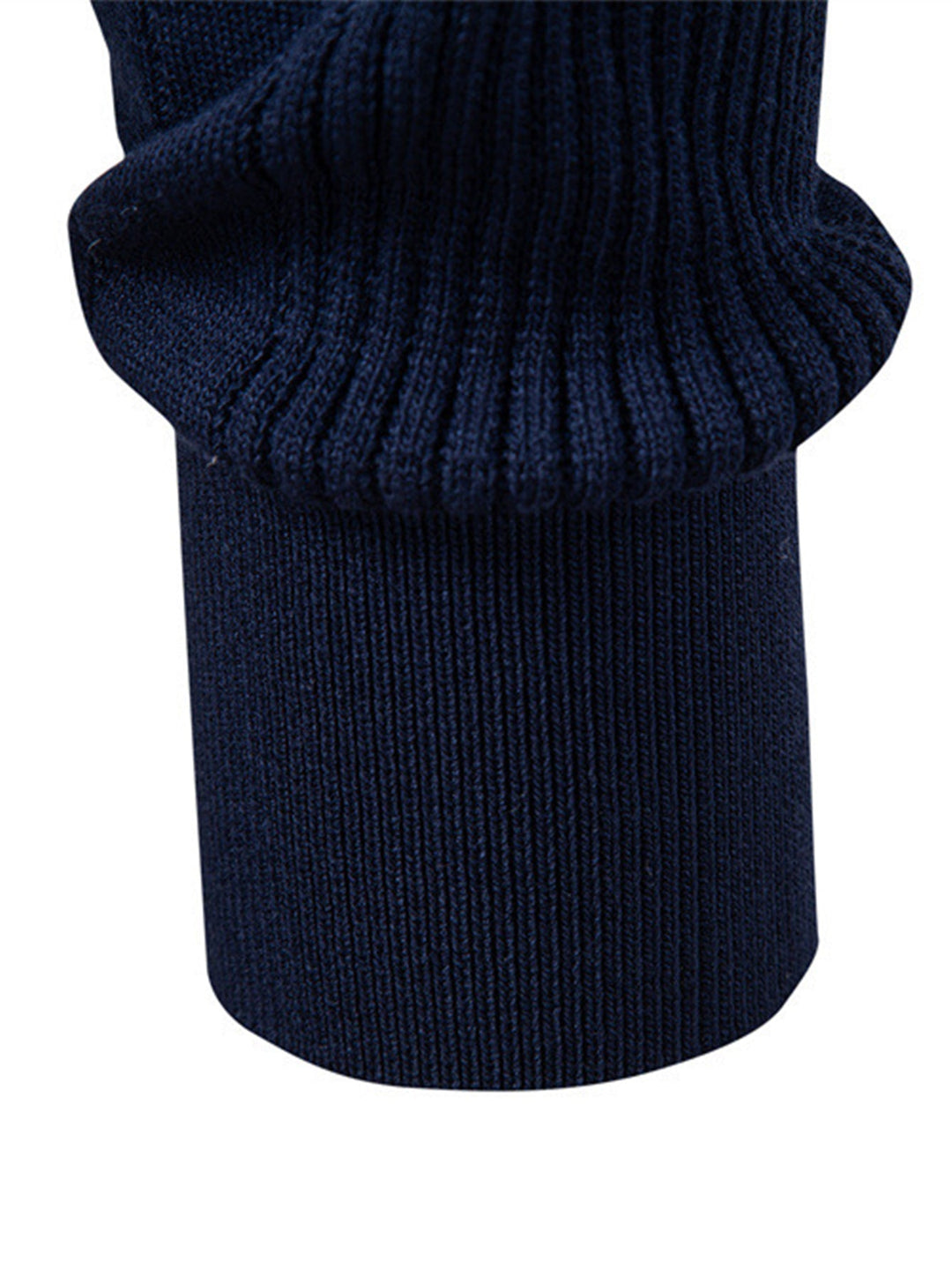 Polo de Manga Larga de Jacquard a Rayas Tejido