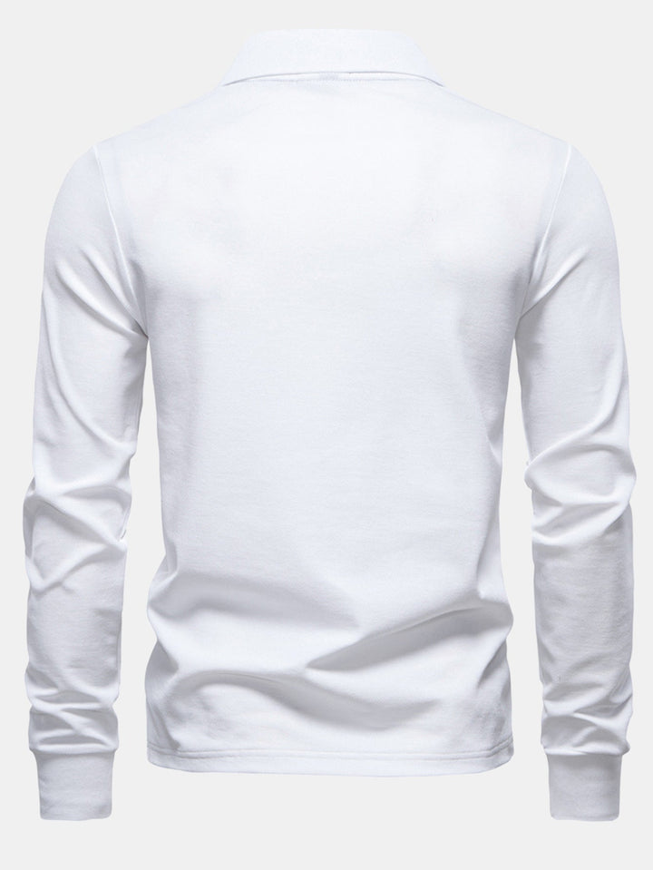 Polo de Manga Larga con Bordado de Jirafa