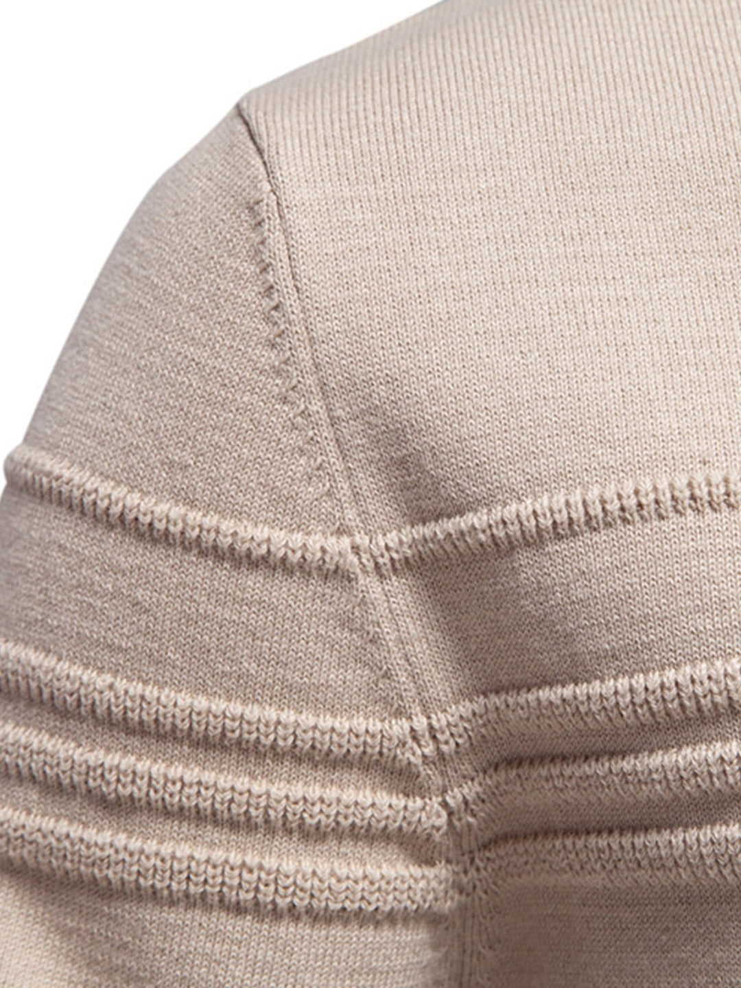 Suéter de Cuello Redondo con Jacquard a Rayas