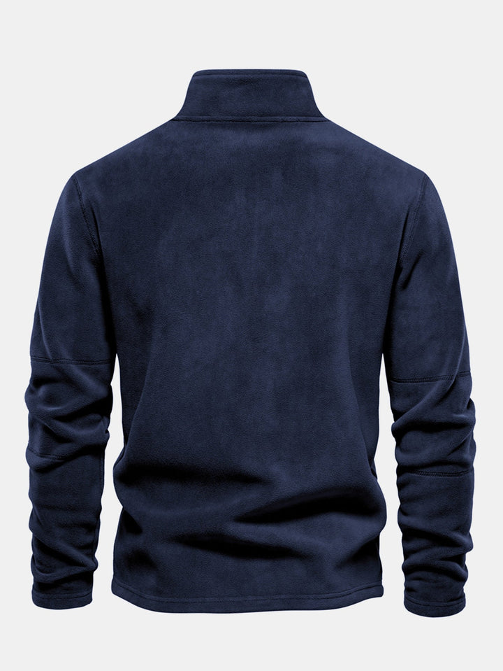 Sudadera Polar de Forro Polar con Cremallera de un Cuarto