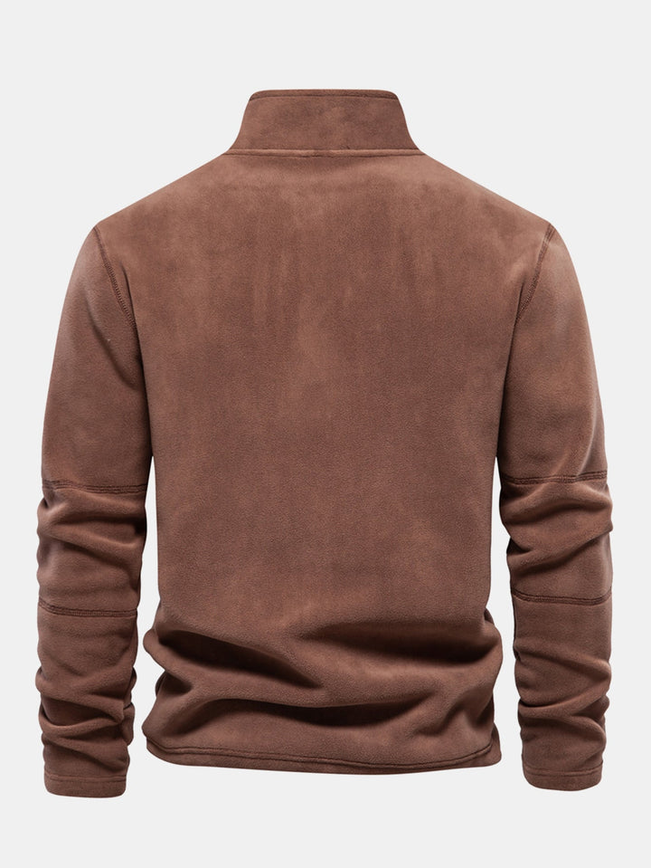Sudadera Polar de Forro Polar con Cremallera de un Cuarto
