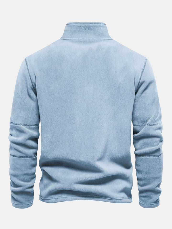 Sudadera Polar de Forro Polar con Cremallera de un Cuarto