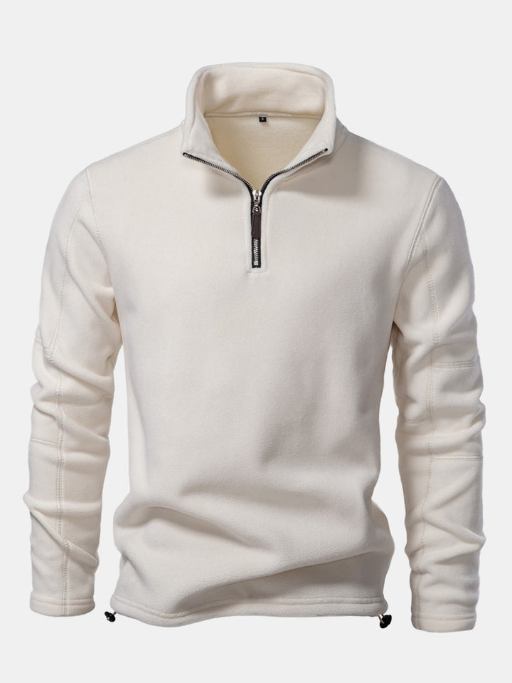Sudadera Polar de Forro Polar con Cremallera de un Cuarto