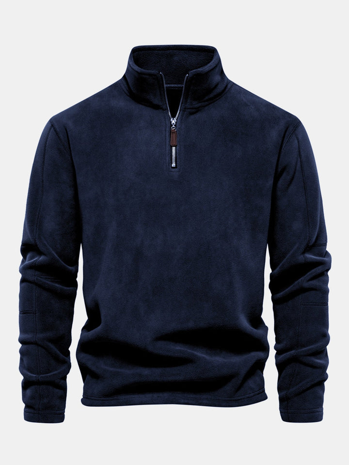 Sudadera Polar de Forro Polar con Cremallera de un Cuarto
