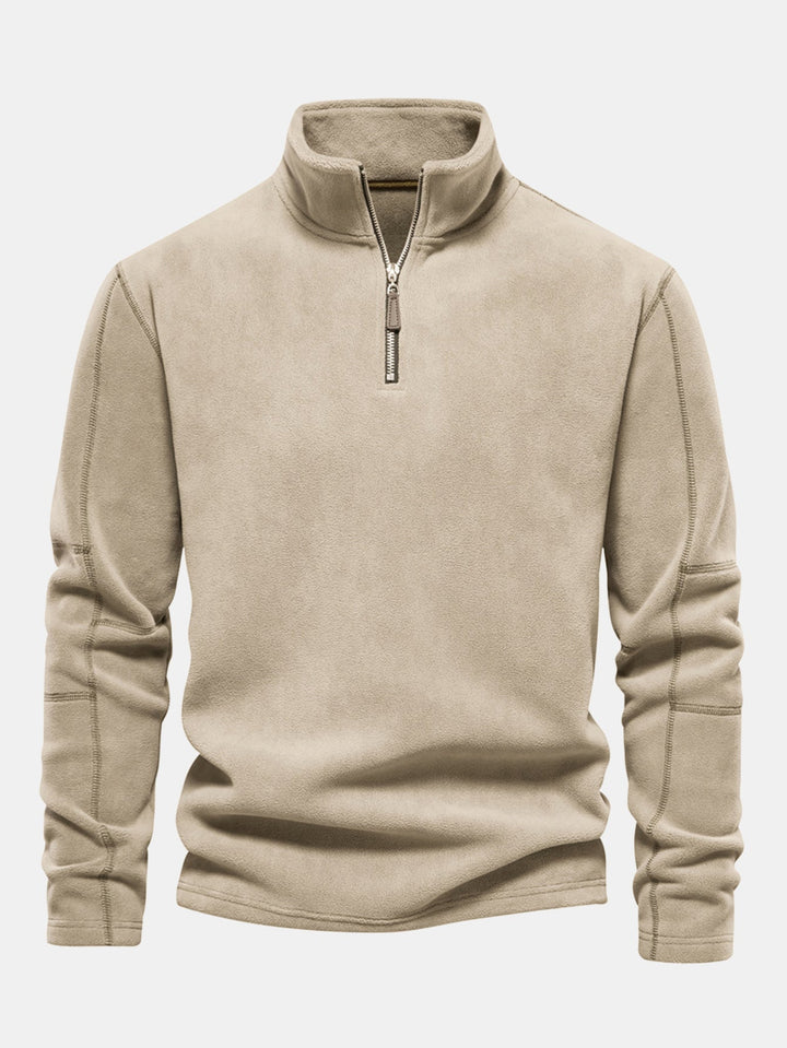 Sudadera Polar de Forro Polar con Cremallera de un Cuarto