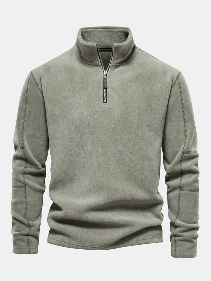 Sudadera Polar de Forro Polar con Cremallera de un Cuarto