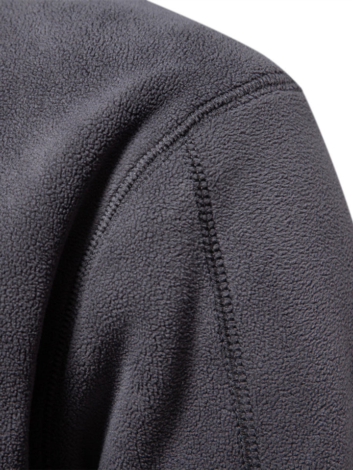 Sudadera Polar de Forro Polar con Cremallera de un Cuarto