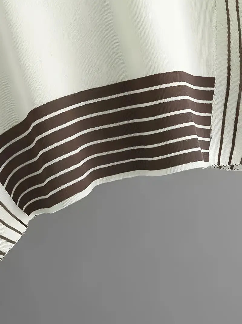 Sophie - Conjunto de Dos Piezas de Mujer con Diseño a Rayas y Combinado