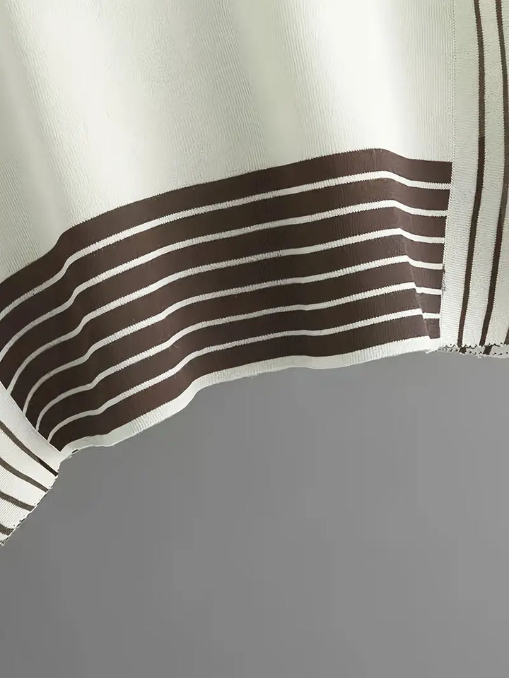 Sophie - Conjunto de Dos Piezas de Mujer con Diseño a Rayas y Combinado