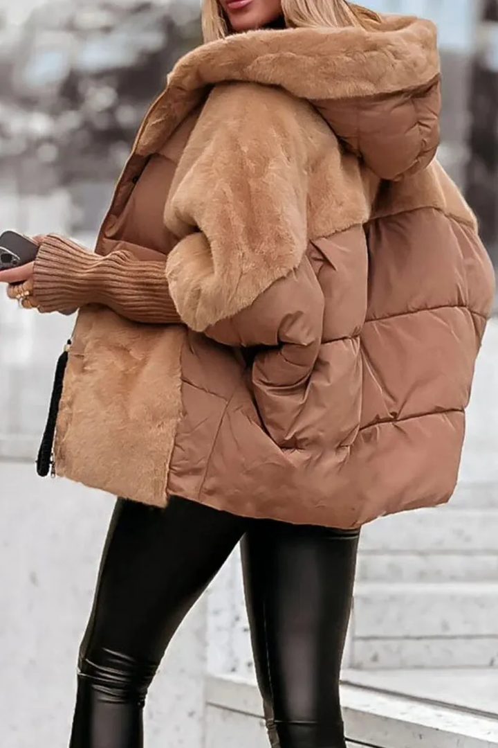 Riley | Chaqueta Bomber con Capucha Moderna y Lujosa