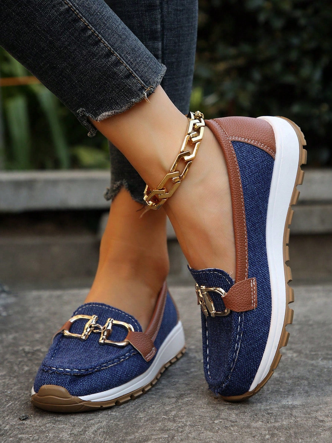 Ellie - Mocasines Planos con Hebilla