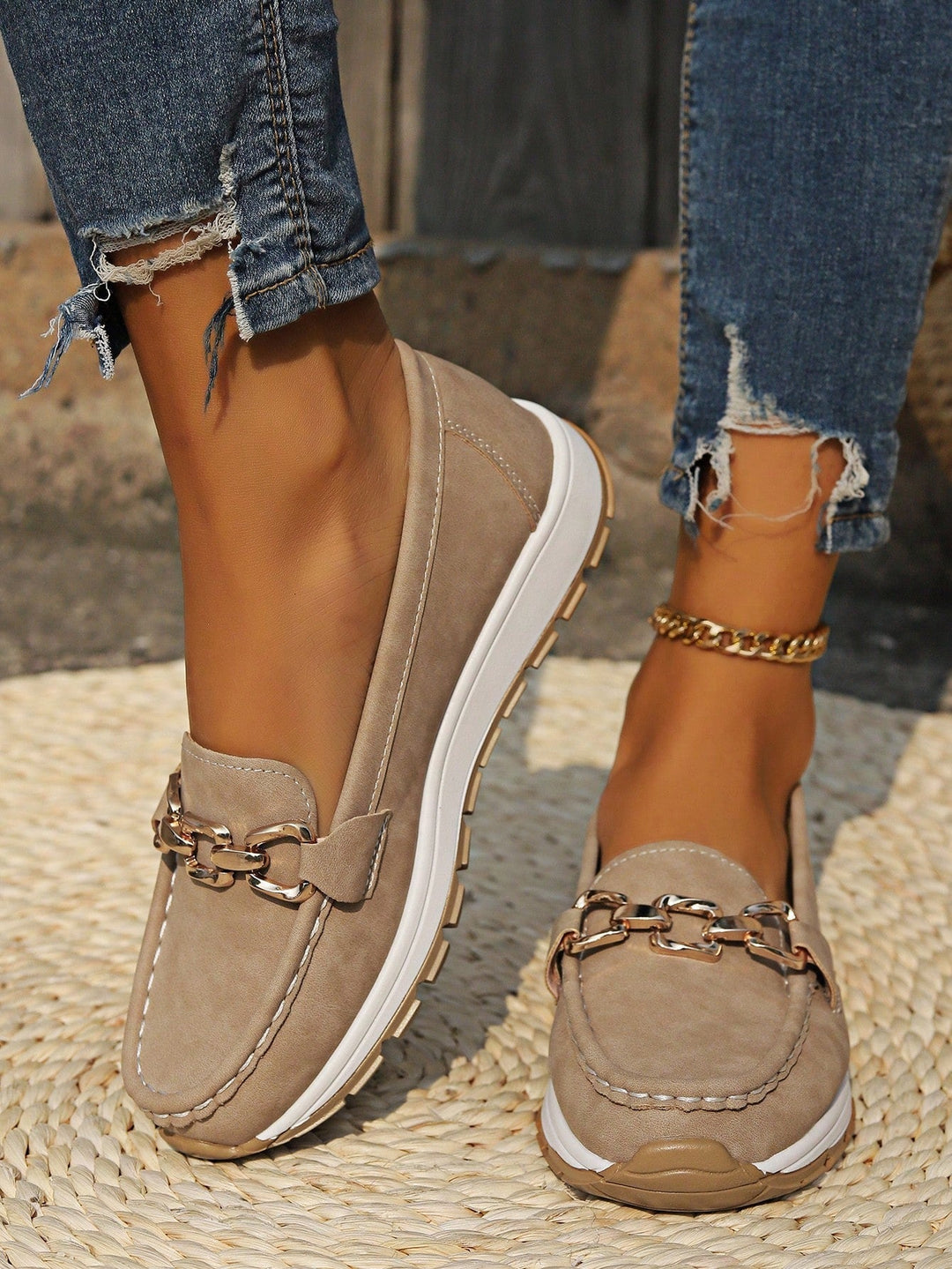 Ellie - Mocasines Planos con Hebilla