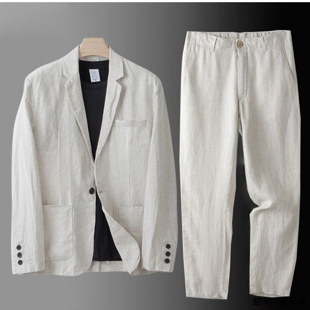 Conjunto elegante de lino
