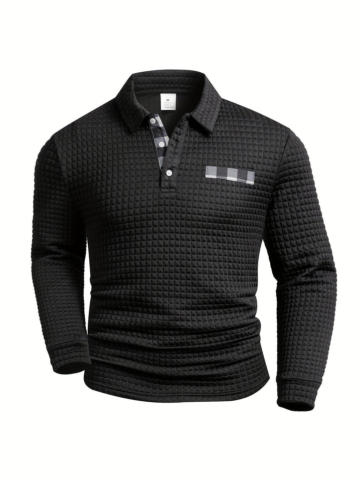 Juergen - Camisa Casual de Manga Larga con Botones