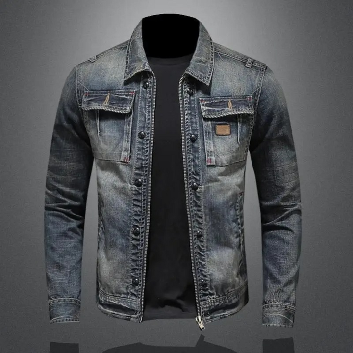 ANDRE - Chaqueta clásica de mezclilla