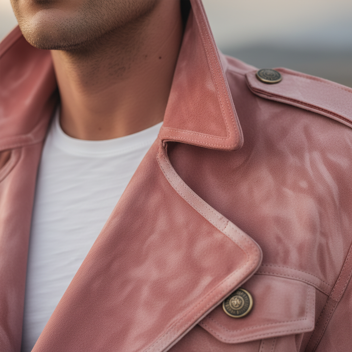 Chaqueta clásica retro de estilo occidental con solapa para hombre