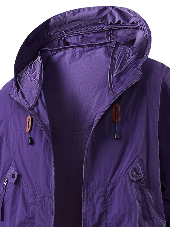 Carter - Rompevientos impermeable para exteriores con capucha ajustable