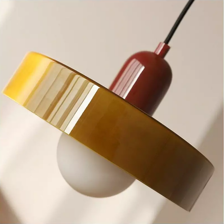 Glarefusion | Lámpara colgante LED de vidrio estilo Bauhaus moderno