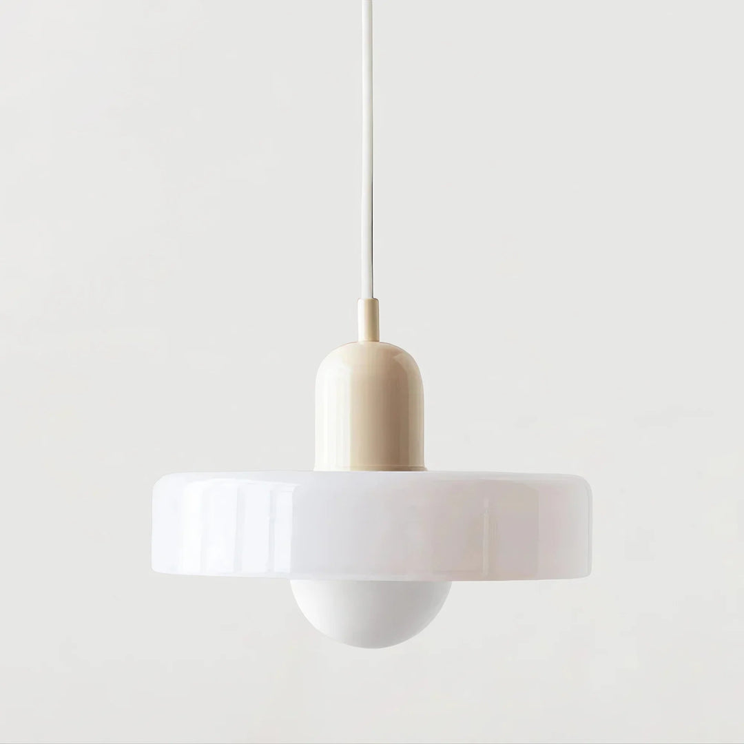Glarefusion | Lámpara colgante LED de vidrio estilo Bauhaus moderno