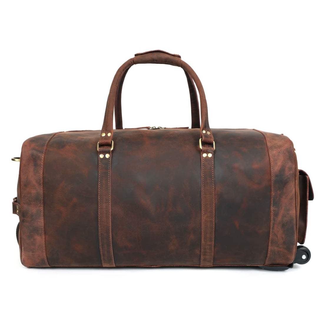 Bolsa de cuero Laurel con ruedas