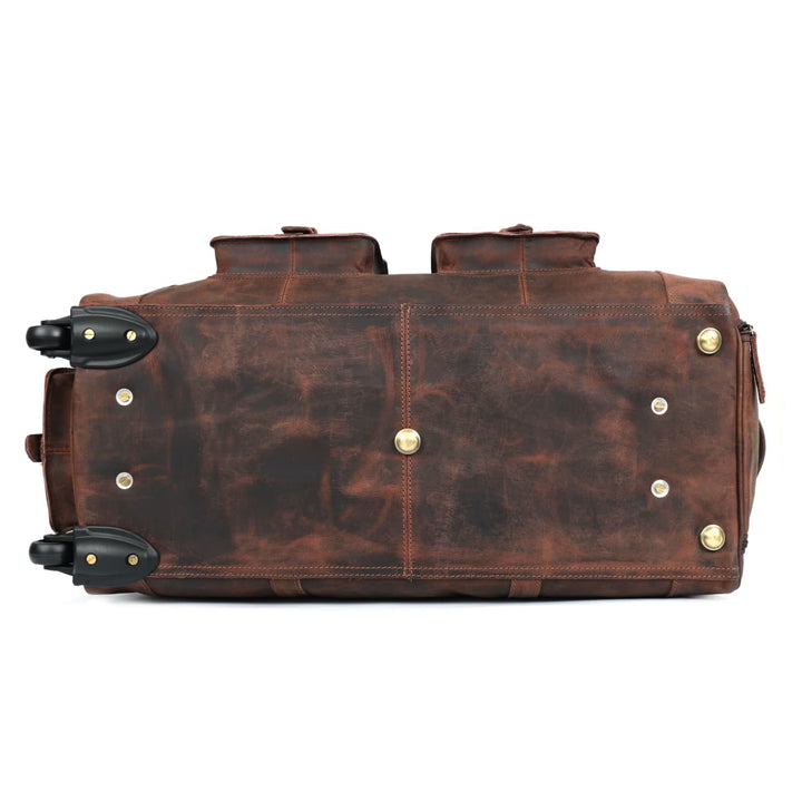 Bolsa de cuero Laurel con ruedas