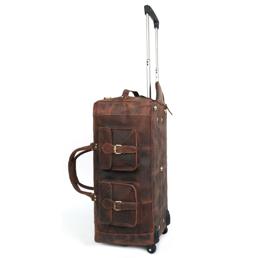 Bolsa de cuero Laurel con ruedas