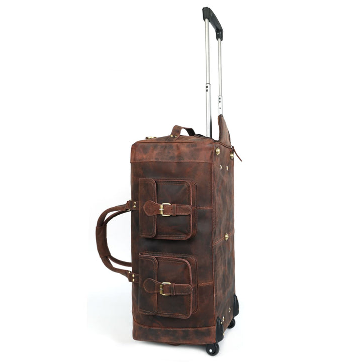 Bolsa de cuero Laurel con ruedas