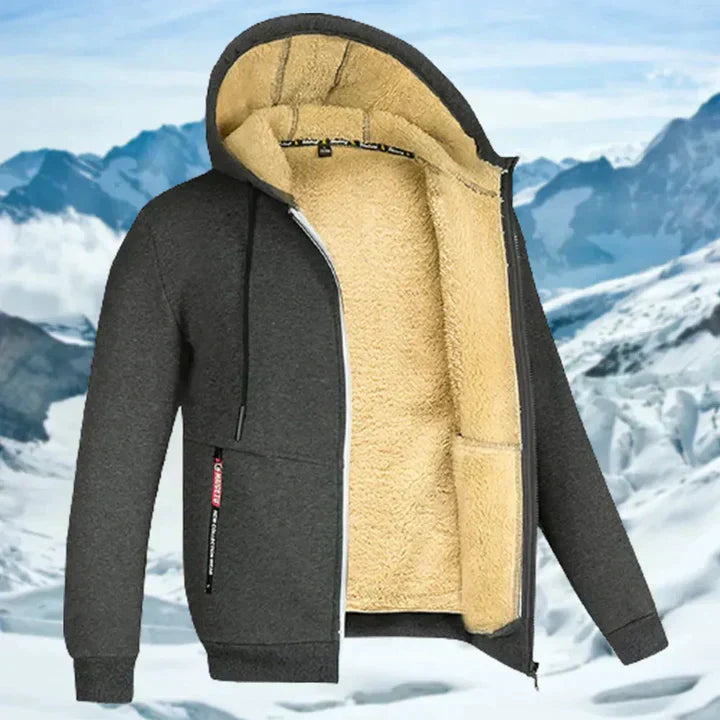 Arie - Chaqueta de invierno para hombre con capucha y forro polar