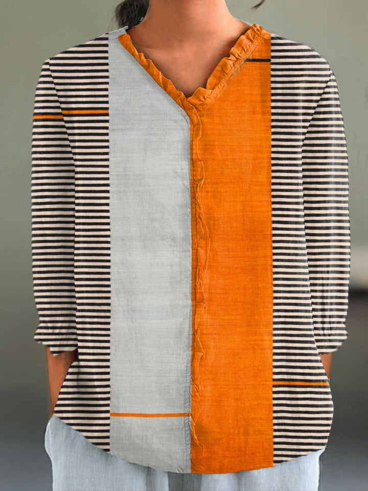 Vestido Casual Boho Vintage con Estampado de Geometría para Mujer