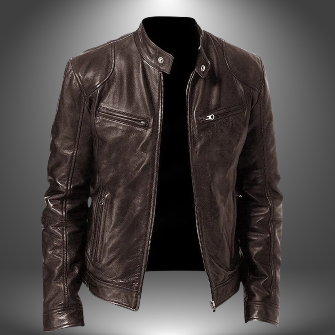 Florian | Chaqueta de cuero hecha a mano para hombre